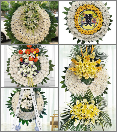 安徽六安市裕安区顺河镇青峰村花圈速递